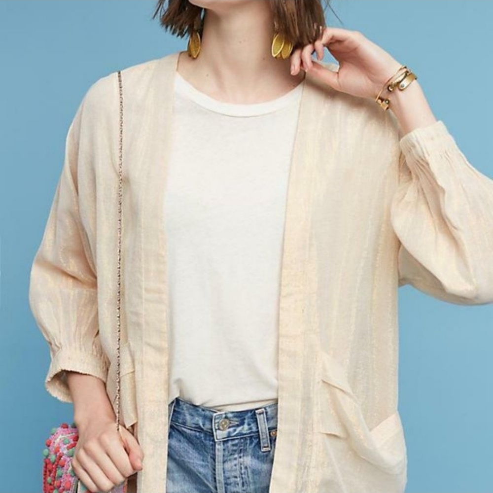 Anthro Hei Hei Shimmer Cardigan XS S